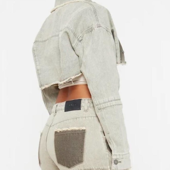 LUXE TO KILL OVERSIZED JEANS - SIZE 2 (UK 6) - VINTAGE WASH - brand new - - Picture 3 of 3